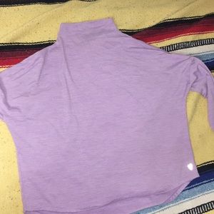 Purple thermal poncho styled long sleeve
